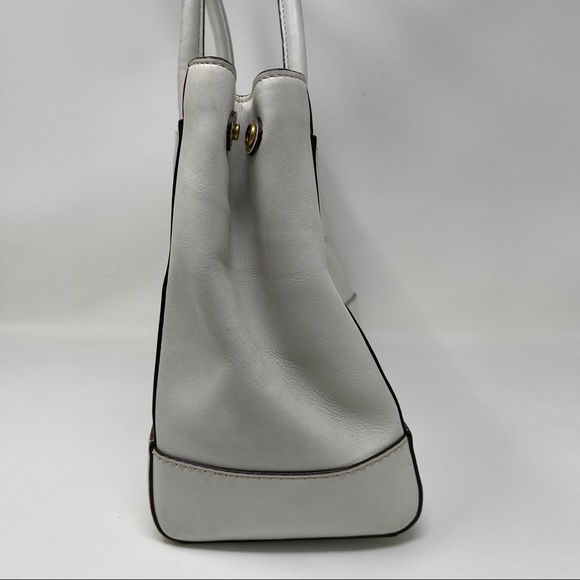 Coach Madeline 11554 Ivory leather satchel shoulder bag expandable - Picture 3 of 16